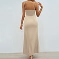 thumbnail image 4 of Annhoo Cocktail Dresses for Women Slim Slit Sleeveless Spaghetti Strap Cami Dress Ladies Party Formal Dress, 4 of 4