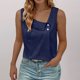 thumbnail image 2 of Camiseta de Verano de Cuello Redondo sin Mangas para la Fiesta Y el Uso Diario, Camiseta de Moda, Todo el Uso de Temporada, 2 of 4