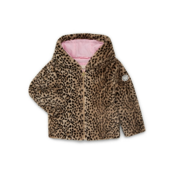 Jessica Simpson Girls Faux Fur Hooded Jacket, XS-2XL