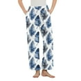 thumbnail image 2 of Puyaiuu Women's Pajama Pants With Pockets Flannel Pajama All kinds of Print Comfy Pant Fuzzy Sleep Bottoms with Pockets Gift, 2 of 5