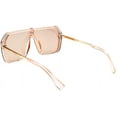 thumbnail image 3 of FEISEDY Classic Siamese One Piece Sunglasses Nice Rimless Stylish Retro Design for Women Men B2574, 3 of 7