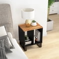 thumbnail image 1 of vidaXL Side Table 40x31x46 cm Solid Wood Acacia&Engineered Wood, 1 of 5