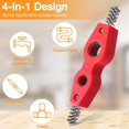 thumbnail image 3 of Hongchun Copper Pipe Cleaner, Reamer Set, Universal Pipe Reamer Deburring Tool, 4 In 1 Pipe Deburring Brush For Plumbers Pvc Ppr Copper Brass Aluminum, 3 of 5