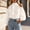 White, variant on jjayotai Womens Tops Dressy Casual Cold Shoulder Ruffle Collar Blouses Fall Fashion Shirts for Work