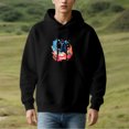 thumbnail image 2 of Men's Long Sleeve Hoodie Pullover Sweatshirt - Colorful Graphic Design ' the Dangers ' with Dynamic Motion Illustration & Pockets, 2 of 7