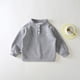 thumbnail image 4 of Blusa y camisa de manga larga con cuello alto para niños, color liso, cuello redondo, informal, holgada, fina, de poliéster, para todas las edades, 4 of 8