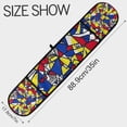 thumbnail image 3 of Yayeee Double Oven Mitt Kitchen Heat Resistant Baking 35" x7" Quilted Glove, Art Triangles, 3 of 6