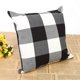 thumbnail image 4 of funda de almohada de lino multicolor de alta calidad para decoración del hogar, funda de almohada suave para sofá (blanco y negro), 4 of 4