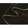 thumbnail image 5 of Chezmoi Collection Heavy Thick Korean Style Faux Mink Blanket Single Ply 9 Lbs, 750GSM Silky Soft Plush Raschel Mink Blanket, 85" x 95" Asia King Size, Solid Brown, 5 of 8