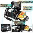 thumbnail image 4 of Mochila de gimnasio SDTAME con compartimento para zapatos, color negro, 4 of 9