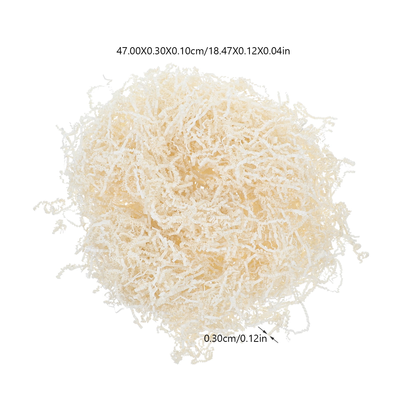 FOMIYES Ivory Raffia Paper Shreds Decorative Box Filler for Basket Filling and Crafts