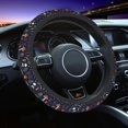 thumbnail image 1 of Winter Forest Steering Wheel Cover Soft Psychedelic Magic Steering Wheel Protector Universal Fit 14.5-15h Car Accessories, 1 of 4