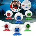 thumbnail image 1 of Halloween Decoration Scary Skeletonl Eyeball Shape Bouncing Wind Up Clockwork Toy, 1 of 9