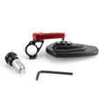 thumbnail image 5 of Red Universal Motorcycle 7/8" 22mm Handle Bar End Rearview Side Mirrors, 5 of 6
