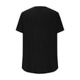thumbnail image 6 of Ltctricy Women's Plus Size Tops 2025 Fashion Short Sleeve V Neck Ribbed Knit T Shirts Soft Casual Tunic Blouses, 6 of 7