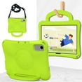 thumbnail image 6 of SaniMore for Samsung Galaxy Tab A9 Plus 12.4" 2023 SM-X810/X816/X818 Case, Shockproof Full-Body Handle Stand Tablet Protective Kids-friendly Lightweight Cover, Green, 6 of 6