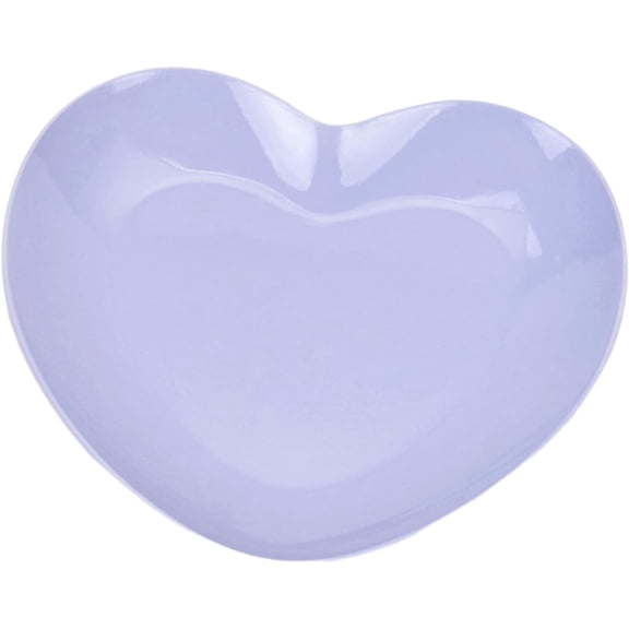 Nvzi Heart Shape Tray Jewelry Storage Tray Decorative Stackable Rings Earrings Organizer Metal Tray for Countertop , Purple