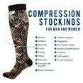 thumbnail image 2 of FORMRS Womens Knee High Socks Casual Long Thick Travel Daily Wear, 1 Pair, Metallic Flower, 2 of 6