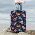 thumbnail image 4 of Uemuo Cartoon Dinosaur Printed Washable Luggage Cover - Fashion Suitcase Protector Fits 18-32 Inch Luggage -Large, 4 of 9