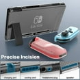 thumbnail image 2 of Clear TPU Dockable Protective Case for Nintendo Switch with Shockproof Design, Compatible with TV Dock Station, 2 of 5