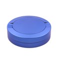 thumbnail image 2 of Metal Case Double Layer, Portable Travel Lip Balm Nose Pack Container Can, Sturdy Iron Pill Box for Pocket Storage Daily Use, Blue, 2 of 6