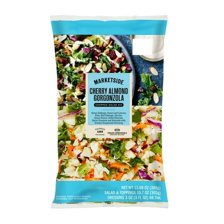 Marketside Cherry Almond Gorgonzola Chopped Salad Kit, 13.69 oz Bag, Fresh