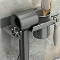 thumbnail image 1 of Zapatero para armario, organizador autoadhesivo para secador de pelo de pared, para baño y dormitorio, herramientas de peinado y cuidado del cabello, soporte para secador., 1 of 6