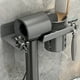 thumbnail image 1 of Soporte autoadhesivo de pared para secador de pelo | Organizador metálico para secador | Ahorra espacio en el baño y el dormitorio | Incluye adhesivo de montaje, 1 of 6