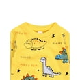 thumbnail image 3 of Franhais Baby Long Sleeve + Trousers, Dinosaur Print Elastic Waist Ribbed Closing Classic Clothing, 3 of 6