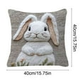 thumbnail image 2 of Lumbar Pillow Cover Cute White Rabbits Printed Removable Washable Pillowcase 60X60 Cm (1 PC) for Sofa Bed Office Nap, 2 of 7