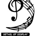 thumbnail image 5 of Music Notes Wall Stickers Wall Decor Vinyl Wall Decal Music Wall Art Black Mural Wallpaper Aesthetic Stickers Decor Peel Stick for Home Studio Classroom School Decorations 12.79x11.41Inch, 5 of 7