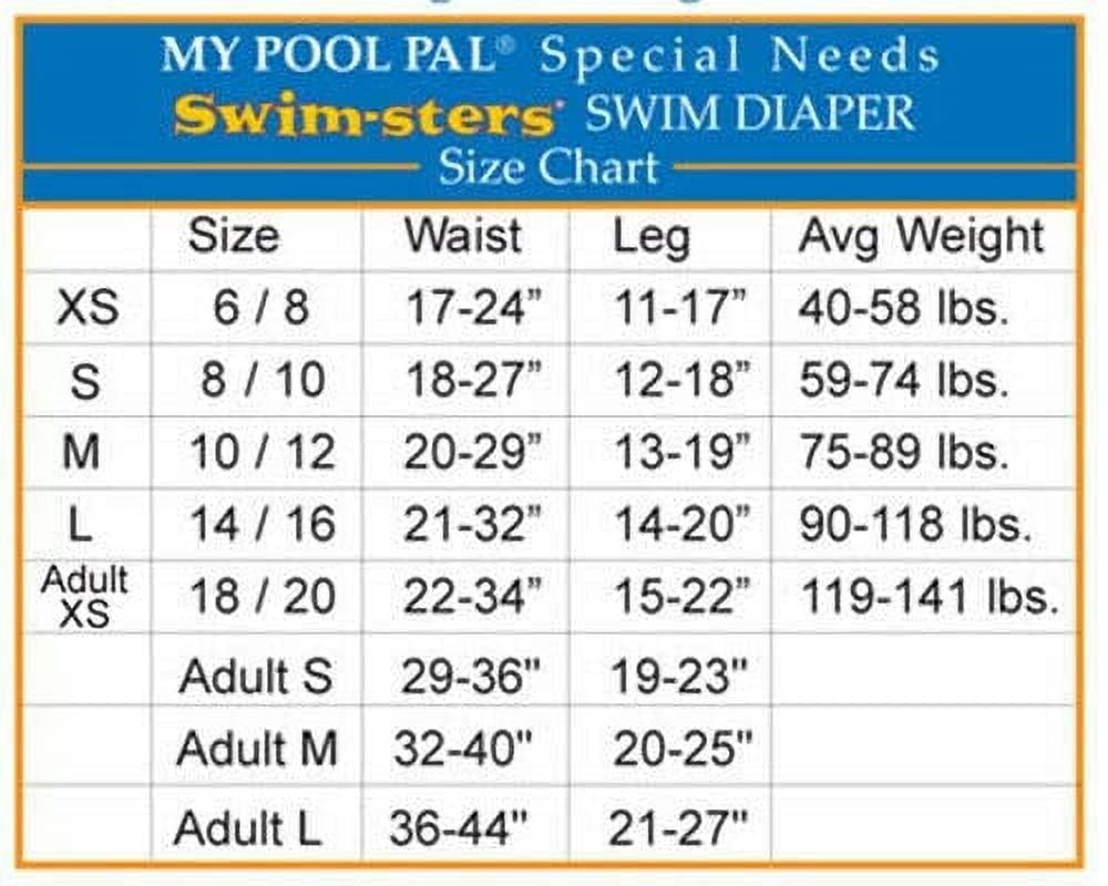 Toddler Kid Adult Special Needs My Pool Pal Swimsters Reusable Swim Diaper 79305 - Green XS-6/8