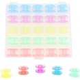 thumbnail image 2 of 25pcs Plastic Sewing Machine Bobbins with Case for Brother Singer Janome Elna, 2 of 8