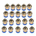 thumbnail image 1 of 4mm Air Pipe Pneumatic Quick Fittings Male Thread Straight Push In Connector (PC4-M5 20pcs), 1 of 3