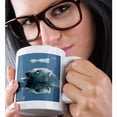 thumbnail image 2 of 3drose, Canada, Polar Bear Swimming in Arctic Circle, 11oz Magic Transforming Mug, 2 of 7