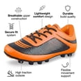 thumbnail image 2 of &nbsp;Vizari USA Infinity Soccer Cleats for Kids – Lightweight, Durable Youth Firm Ground Soccer Shoes for Boys and Girls - Orange, 12, 2 of 6