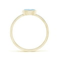 thumbnail image 2 of Angara Natural 0.4 Ct. Aquamarine with Diamond Solitaire Ring in 14K Yellow Gold for Women (Ring Size: 12), 2 of 10