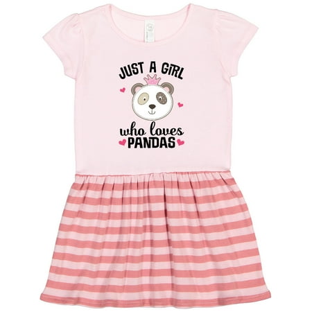 

Inktastic Just a Girl Who Loves Pandas Gift Toddler Girl Dress