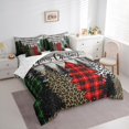 thumbnail image 3 of Homewish Christmas Tree Child Twin Bedding Sets 7-Piece, Fashion Leopard Print Bedding Comforter Set, Winter Christmas Festival Sheet Sets, Ultra Soft Bedroom Decor, 3 of 7