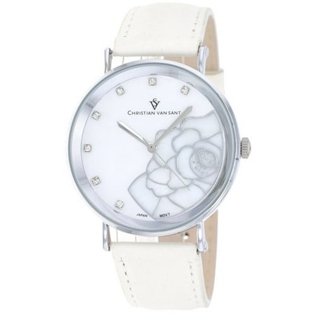 Christian Van Sant Women's Fleur Watch Quartz Mineral Crystal CV2211