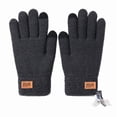 thumbnail image 4 of Men's Touchscreen Winter Gloves, Thermal Fleece Lined Cold Weather Gloves for Driving & Outdoor,one size fits all,black, 4 of 8