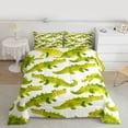 thumbnail image 2 of Castle Fairy Cartoon Green Crocodile Twin Comforter Sets,Cartoon Animal Bedding Set, 2 of 8