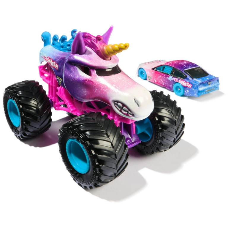 Monster Jam Sparkle Smash Monster Truck and Race Car (Walmart