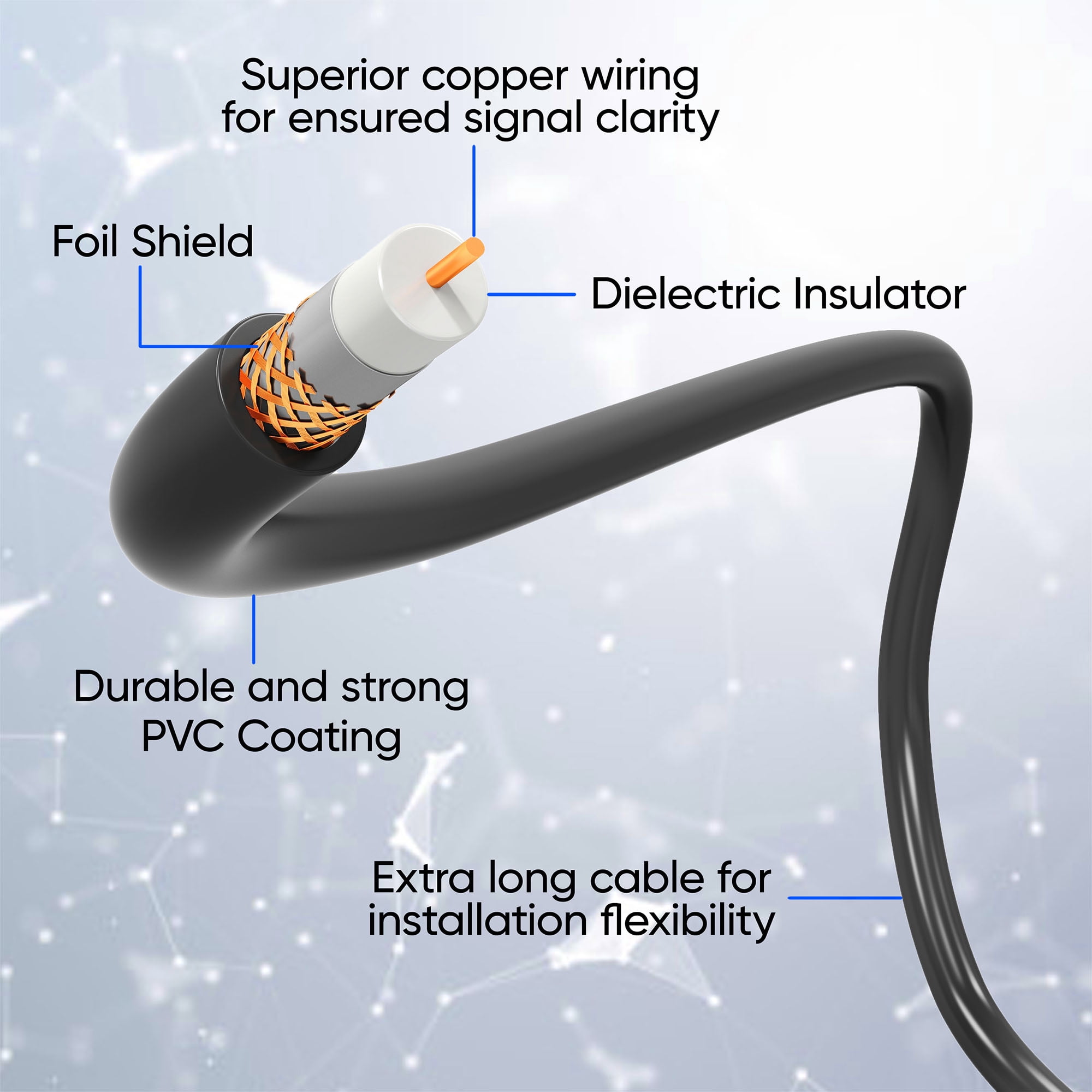 onn Outdoor TV Antenna with Mounting Pole, 85-Mile Range (Reception Varies by Location), Supports HDTV & 4K UHD