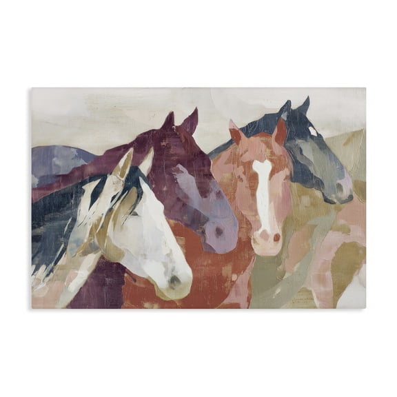 Stupell Industries Calm Horses Abstraction Canvas Wall Art, design by Chromatic Storm Studio