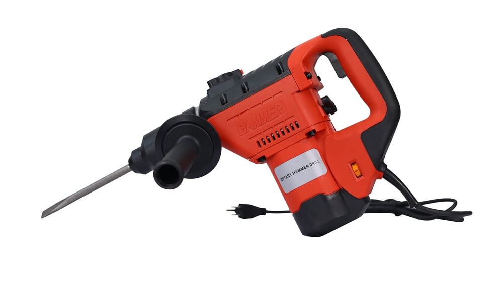 Rotary Hammer Drill, 12.5 Amp Corded Drills, Heavy Duty Chipping Hammers w/Vibration Control, Power Tool For Concret, Drill Bits and Chisels Included