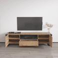 thumbnail image 6 of Woody TV Stand for TVs up to 75", Modern High Gloss 71" Entertainment Center, TV Media Console with Storage Cabinets, 6 of 10
