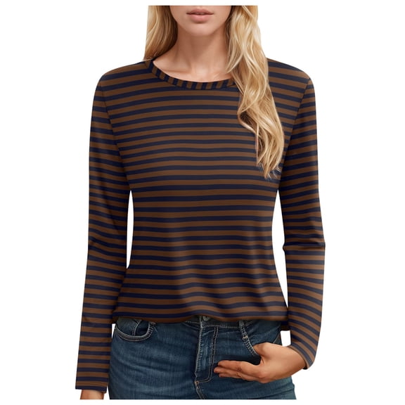 Womens Athletic Tops Space T Womens Long Sleeve T Shirt Tops Long Sleeve Heat Running Shirts Loose Fit Workout Tees Women Shirt Women Summer Compression Running Tee Shirts Neck Brown XL