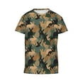 thumbnail image 4 of Wukai Camouflage Rabbit Youth Unisex Short Sleeve T-Shirt for Boys, Girls, Teens, and Kids-Small, 4 of 7