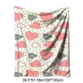 thumbnail image 3 of Mouliraty Valentine's Day Throw Blanket, 39.4x51.2in Flannel Blanket Double-sided Fleece Nap Blanket Gift Cover Blanket, Valentines Day Gifts for Her, Heart Throws for Couch, A, 3 of 6